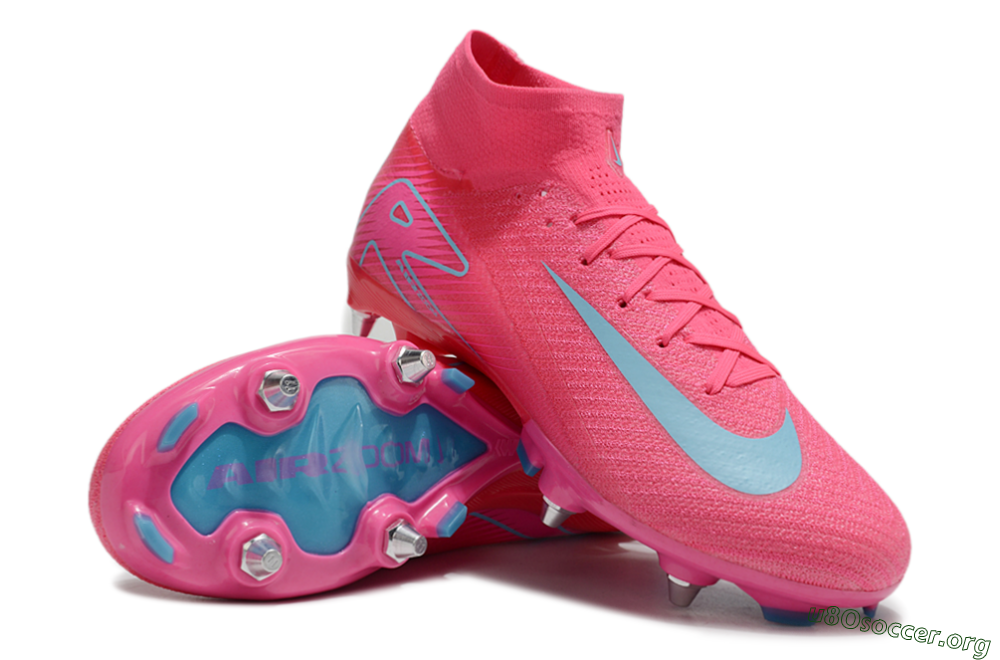 Nike Air Zoom Mercurial Superfly 10 Elite SG Football Boots - Pink/Jade 0