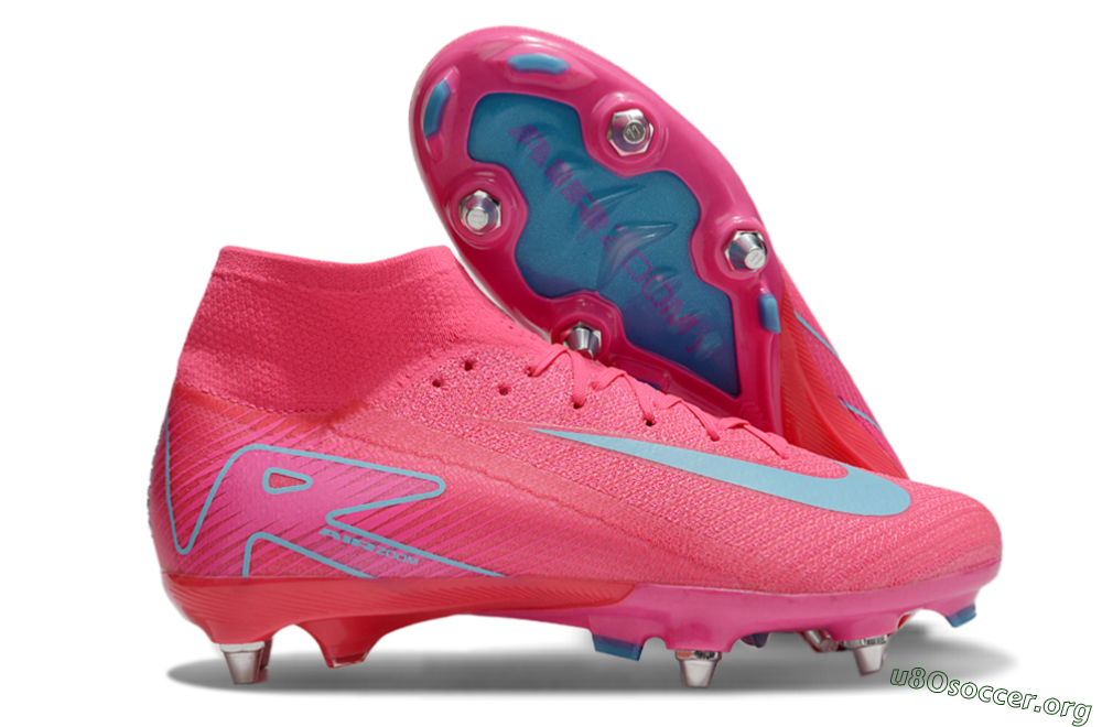 Nike Air Zoom Mercurial Superfly 10 Elite SG Football Boots - Pink/Jade 2