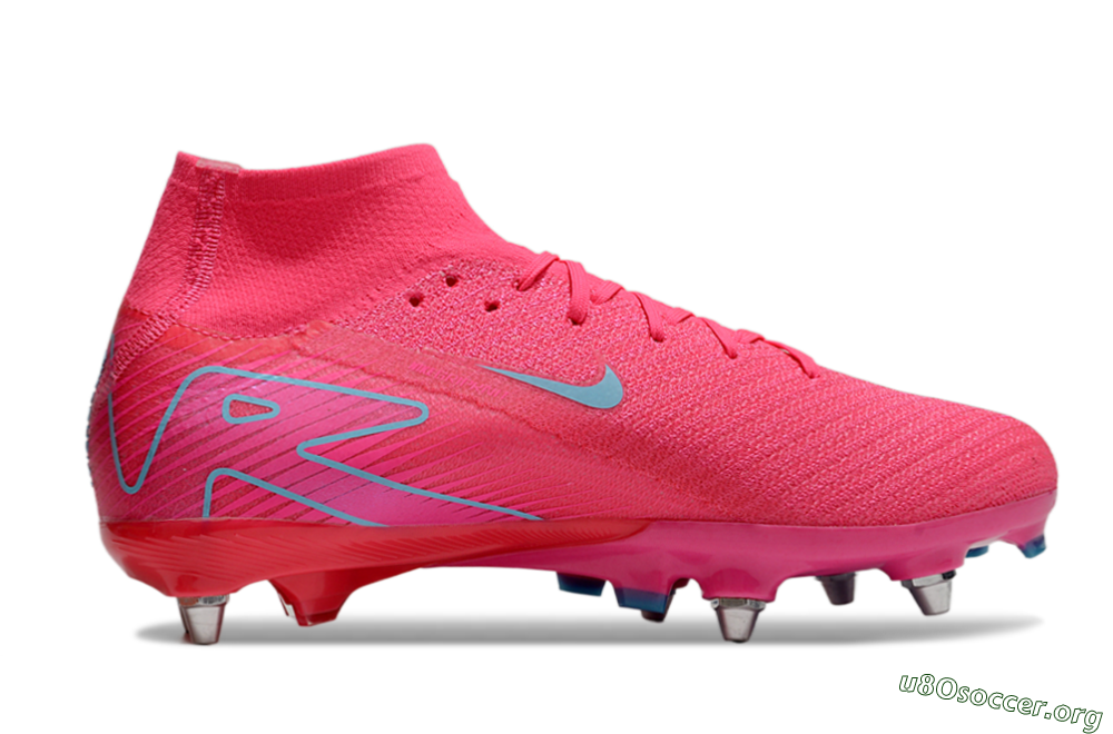 Nike Air Zoom Mercurial Superfly 10 Elite SG Football Boots - Pink/Jade 7