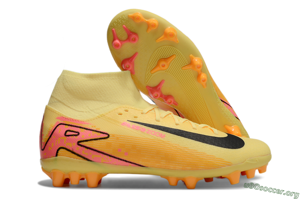 Nike Air Zoom Mercurial Superfly 10 Academy AG Football Boots - Yellow/Black/Red 2