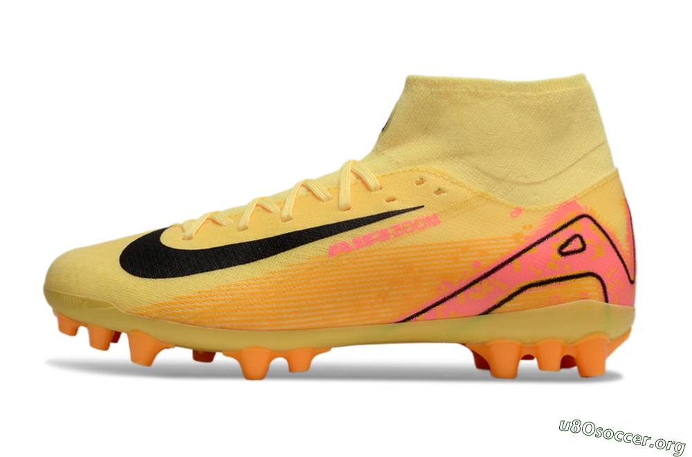 Nike Air Zoom Mercurial Superfly 10 Academy AG Football Boots - Yellow/Black/Red 3