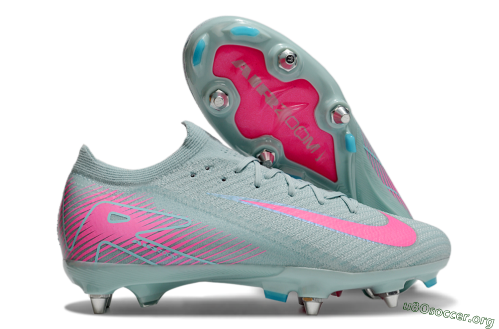 Nike Air Zoom Mercurial Vapor 16 Elite SG Football Boots - Jade/Pink 2