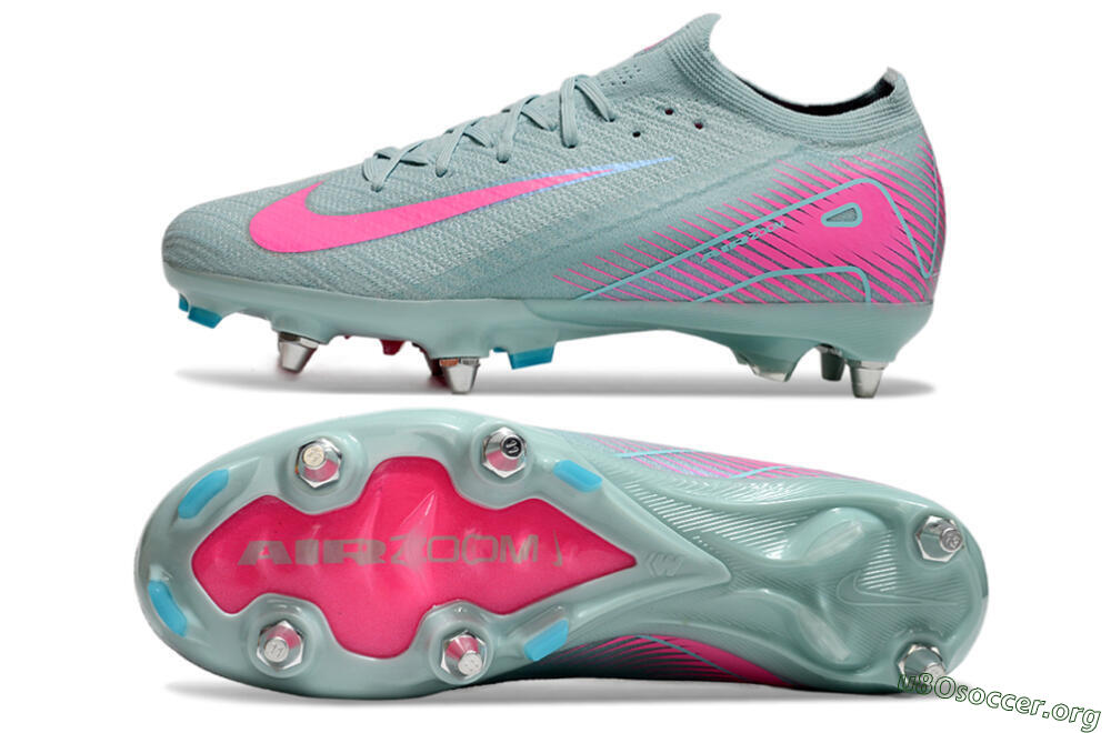Nike Air Zoom Mercurial Vapor 16 Elite SG Football Boots - Jade/Pink 1