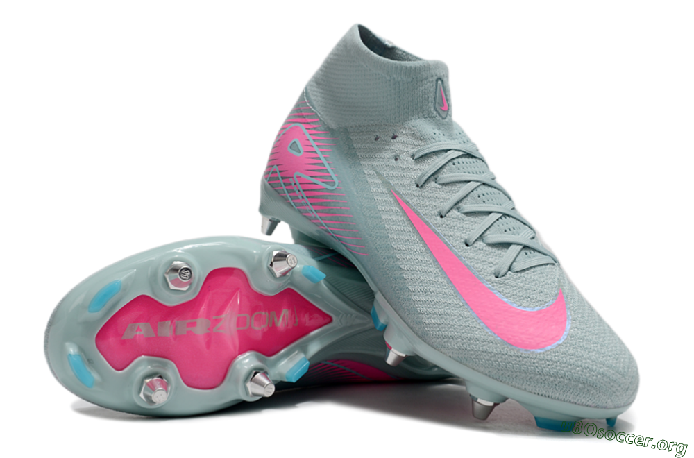 Nike Air Zoom Mercurial Superfly 10 Elite SG Football Boots - Jade/Pink 0