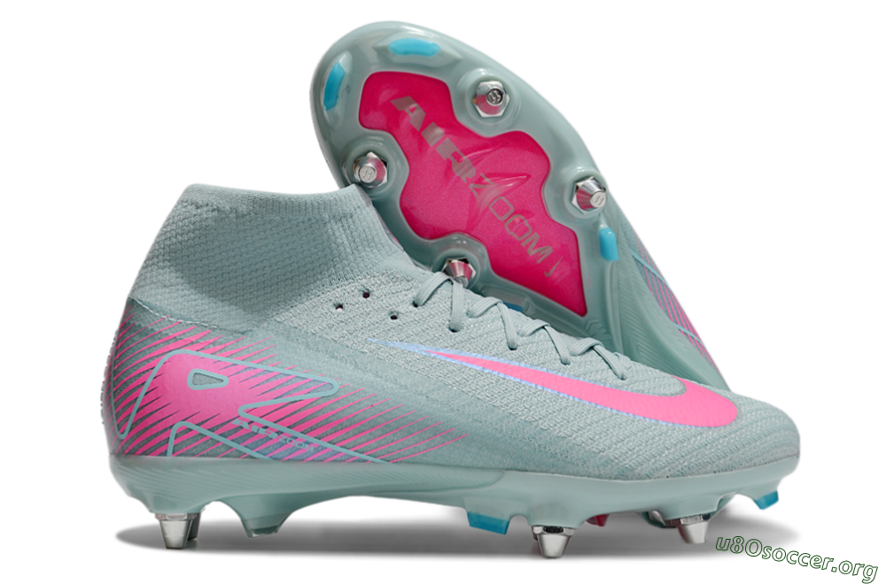 Nike Air Zoom Mercurial Superfly 10 Elite SG Football Boots - Jade/Pink 2