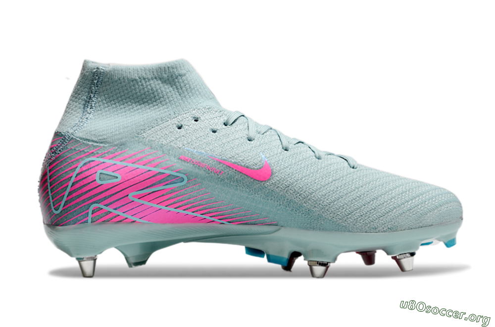 Nike Air Zoom Mercurial Superfly 10 Elite SG Football Boots - Jade/Pink 7