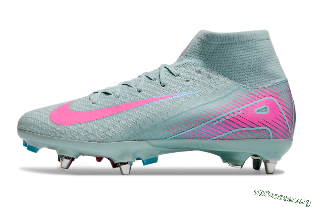 Nike Air Zoom Mercurial Superfly 10 Elite SG Football Boots - Jade/Pink 3