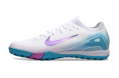 Nike Air Zoom Mercurial Vapor 16 Elite TF Football Shoes - White/Purple/Jade