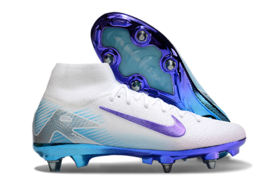 Nike Air Zoom Mercurial Superfly 10 Elite SG Football Boots - White/Purple/Jade
