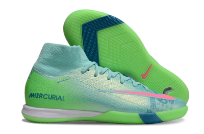 Nike Air Zoom Mercurial Superfly 10 Elite IC Football Shoes - Jade/Pink/Yellow