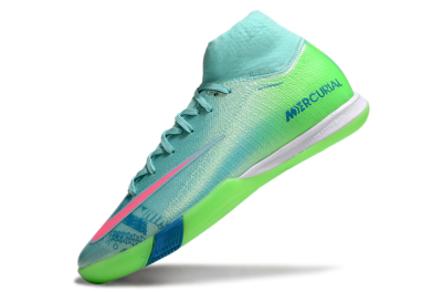Nike Air Zoom Mercurial Superfly 10 Elite IC Football Shoes - Jade/Pink/Yellow