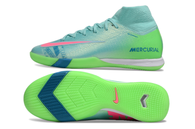 Nike Air Zoom Mercurial Superfly 10 Elite IC Football Shoes - Jade/Pink/Yellow