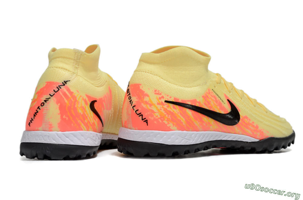 Nike Phantom Luna Elite NU TF Football Shoes - Yellow/Black/Red 6