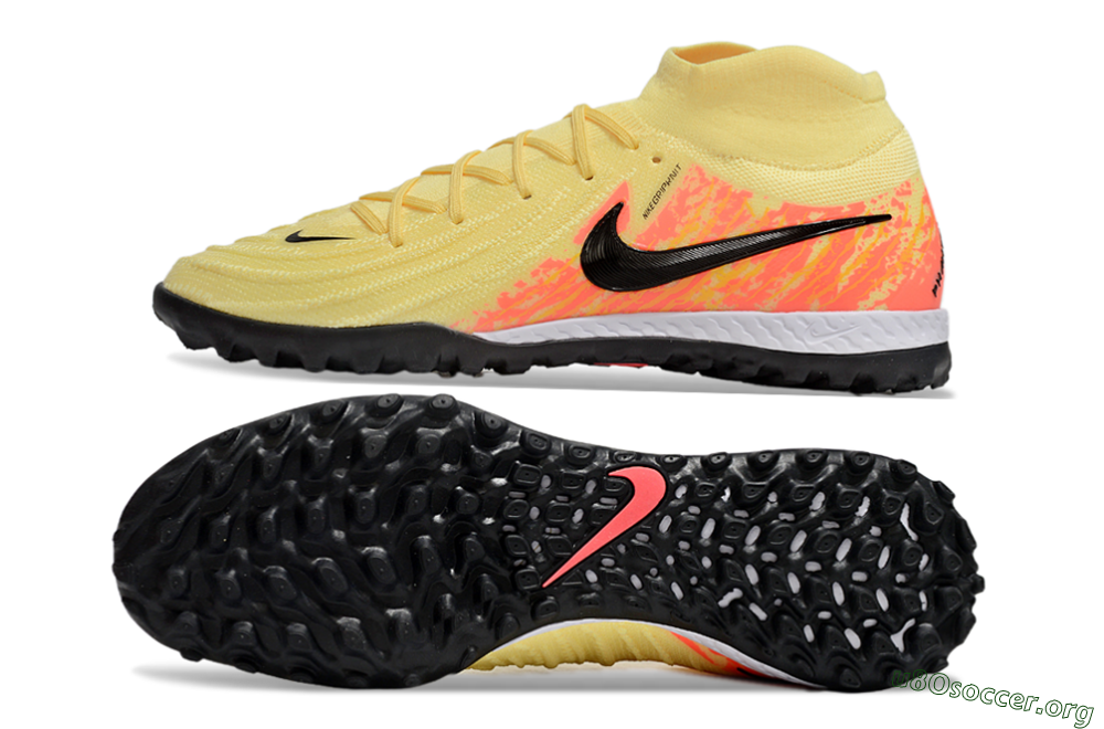 Nike Phantom Luna Elite NU TF Football Shoes - Yellow/Black/Red 1