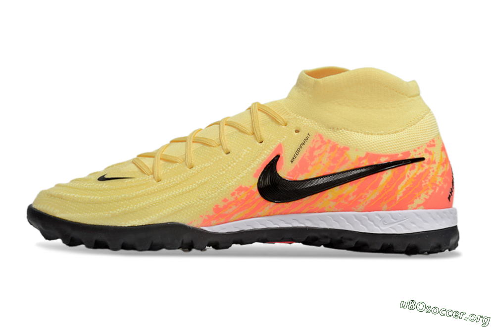 Nike Phantom Luna Elite NU TF Football Shoes - Yellow/Black/Red 3