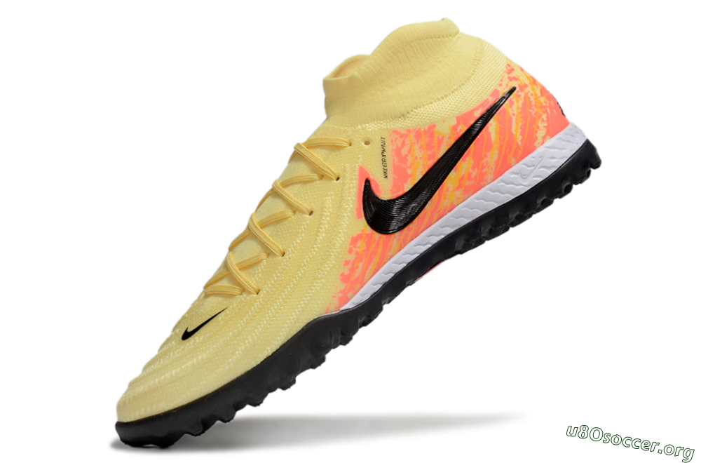 Nike Phantom Luna Elite NU TF Football Shoes - Yellow/Black/Red 5