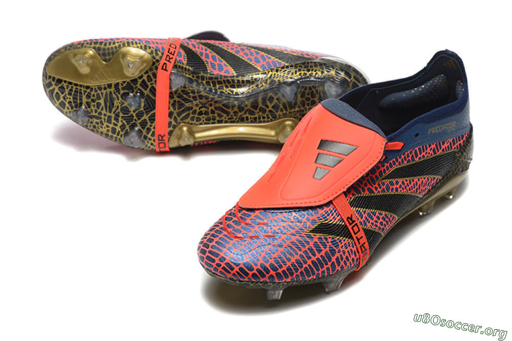 Adidas Predator Elite 25 Foldover Tongue FG Football Boots - Red/Blue/Gold 0