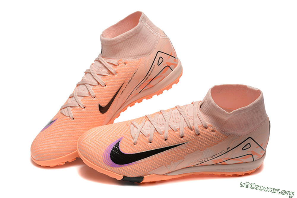 Nike Air Zoom Mercurial Superfly 10 Elite TF Football Shoes - Pink/Purple/Black 6