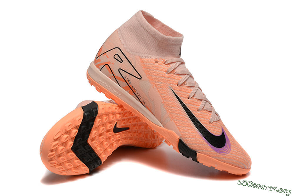 Nike Air Zoom Mercurial Superfly 10 Elite TF Football Shoes - Pink/Purple/Black 4