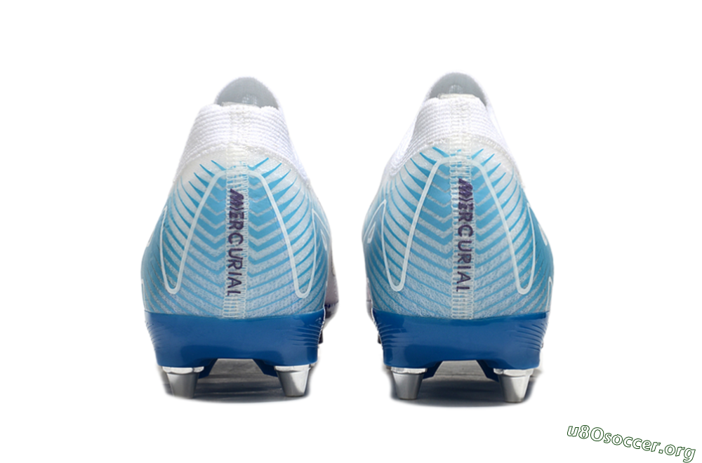Nike Air Zoom Mercurial Vapor 16 Elite SG Football Boots - White/Purple/Jade 5