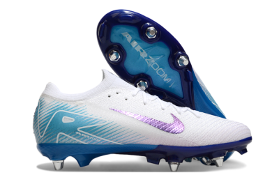 Nike Air Zoom Mercurial Vapor 16 Elite SG Football Boots - White/Purple/Jade