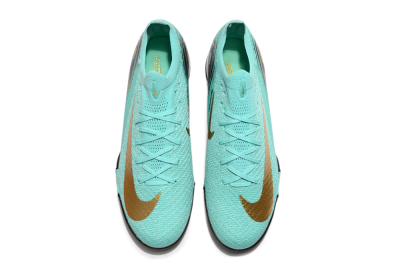 Nike Air Zoom Mercurial Vapor 16 Elite TF Football Shoes - Jade/Gold/Blue