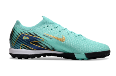 Nike Air Zoom Mercurial Vapor 16 Elite TF Football Shoes - Jade/Gold/Blue