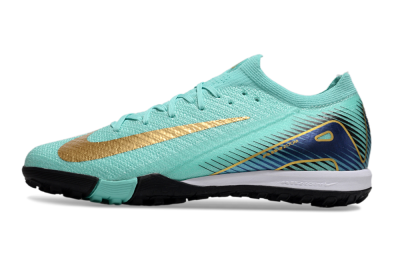 Nike Air Zoom Mercurial Vapor 16 Elite TF Football Shoes - Jade/Gold/Blue