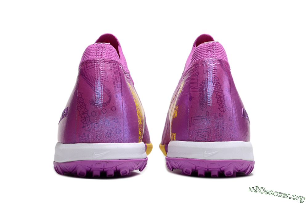 Nike Air Zoom Mercurial Vapor 16 Elite TF Football Shoes - Purple/Yellow/White 5