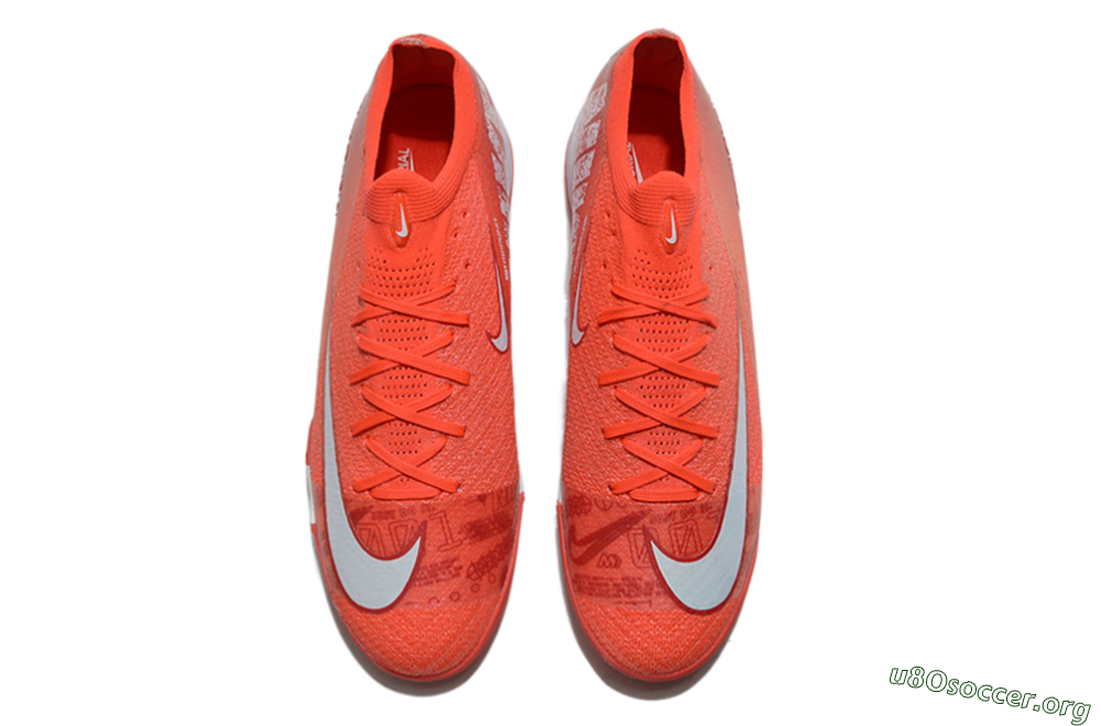 Nike Air Zoom Mercurial Vapor 16 Elite TF Football Shoes - Red/White 4
