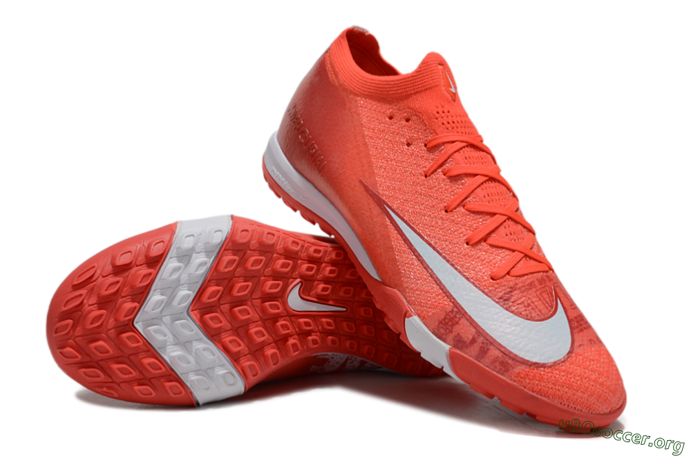 Nike Air Zoom Mercurial Vapor 16 Elite TF Football Shoes - Red/White 0