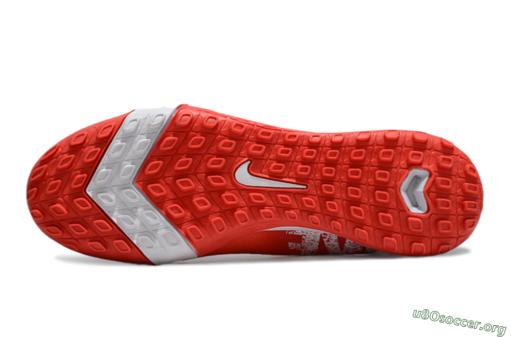 Nike Air Zoom Mercurial Vapor 16 Elite TF Football Shoes - Red/White 6