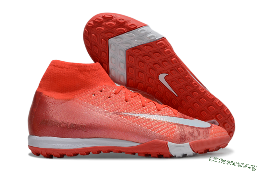 Nike Air Zoom Mercurial Superfly 10 Elite TF Football Shoes - Red/White 2