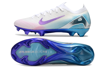 Nike Air Zoom Mercurial Vapor 16 Elite FG Football Boots - White/Purple/Pink/Jade
