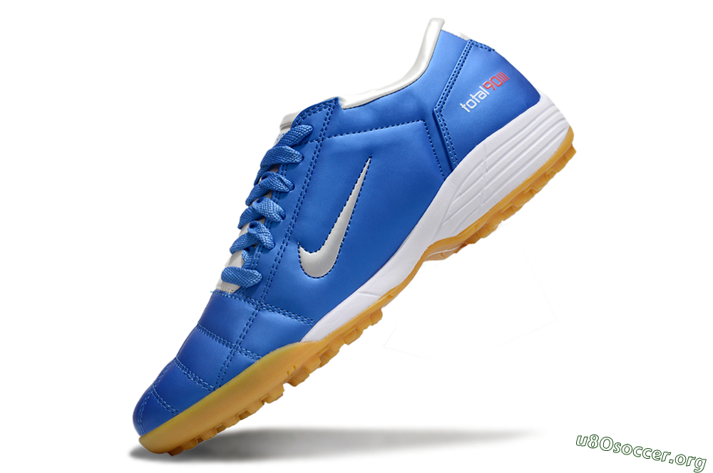 Nike Total 90 II TF Football Shoes - Blue/White/Brown 5