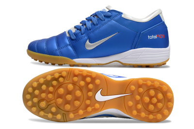 Nike Total 90 II TF Football Shoes - Blue/White/Brown