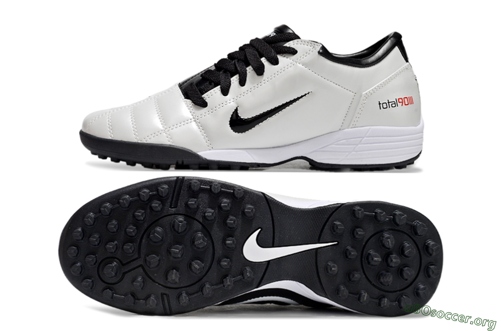 Nike Total 90 II TF Football Shoes - Beige/Black/White 1