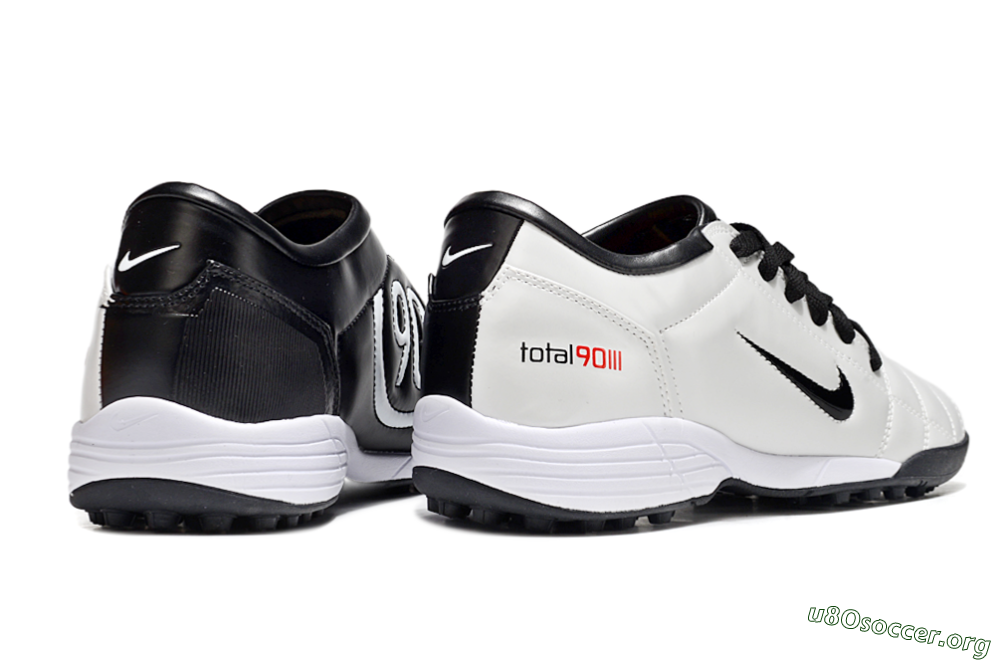 Nike Total 90 II TF Football Shoes - Beige/Black/White 6