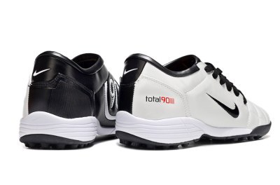 Nike Total 90 II TF Football Shoes - Beige/Black/White