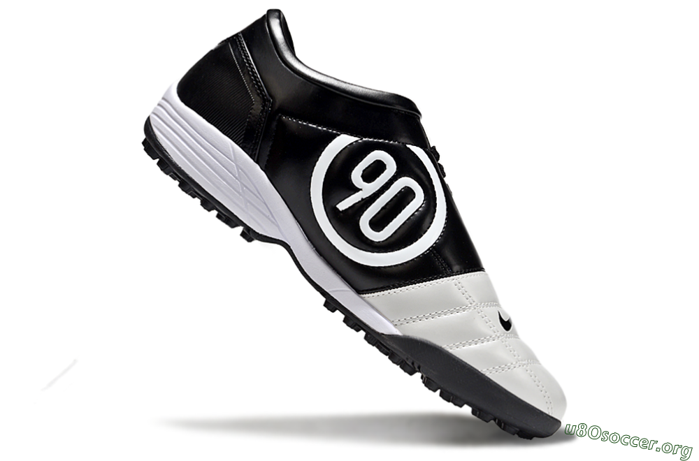 Nike Total 90 II TF Football Shoes - Beige/Black/White 4