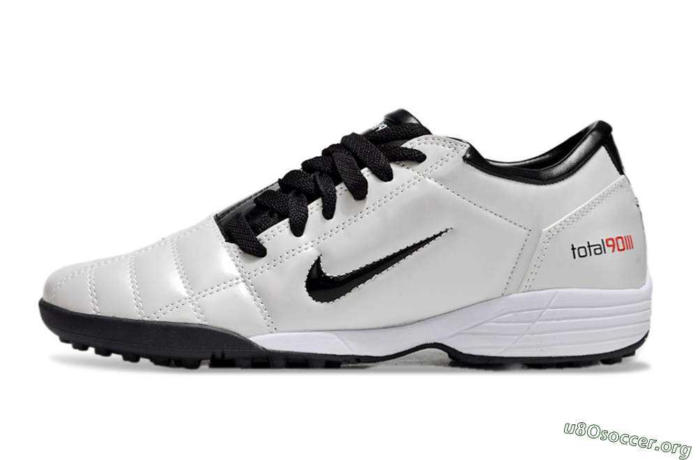 Nike Total 90 II TF Football Shoes - Beige/Black/White 3