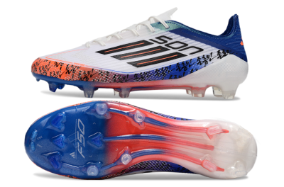 Adidas F50 Elite FG Football Boots - White/Red/Blue