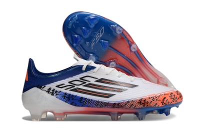 Adidas F50 Elite FG Football Boots - White/Red/Blue