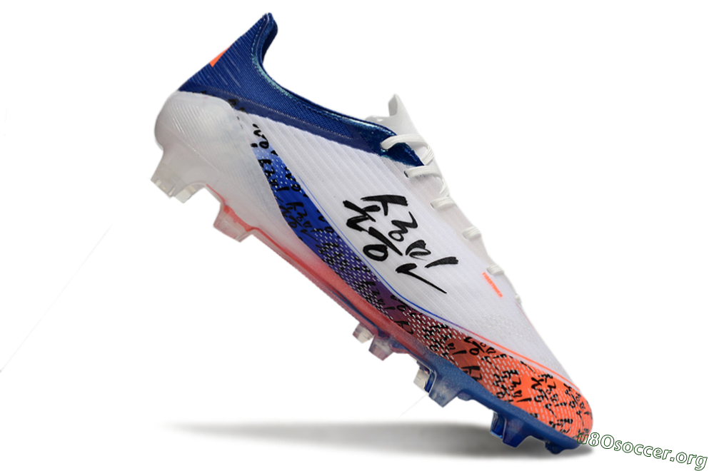 Adidas F50 Elite FG Football Boots - White/Red/Blue 4