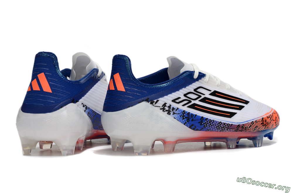 Adidas F50 Elite FG Football Boots - White/Red/Blue 6