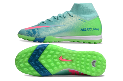 Nike Air Zoom Mercurial Superfly 10 Elite TF Football Shoes - Jade/Pink/White