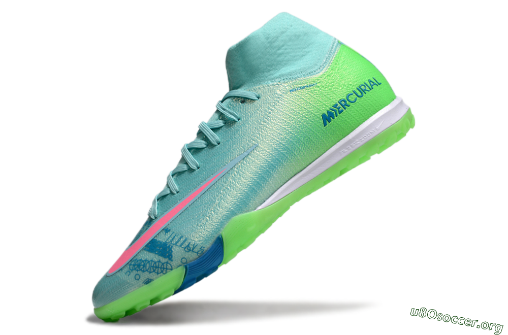 Nike Air Zoom Mercurial Superfly 10 Elite TF Football Shoes - Jade/Pink/White 5