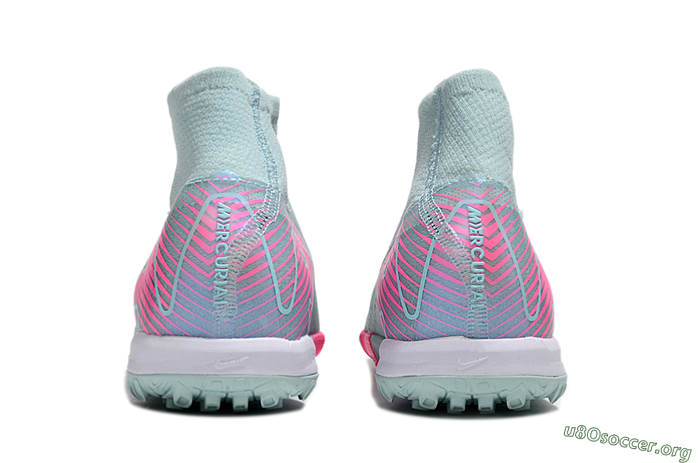 Nike Air Zoom Mercurial Superfly 10 Elite TF Football Shoes - Jade/Pink/White 4