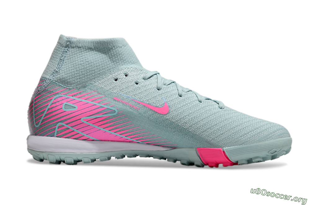 Nike Air Zoom Mercurial Superfly 10 Elite TF Football Shoes - Jade/Pink/White 6