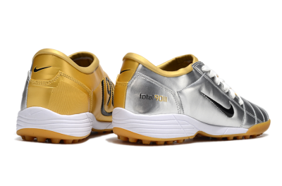 Nike Total 90 II TF Football Shoes - Silver/Black/White